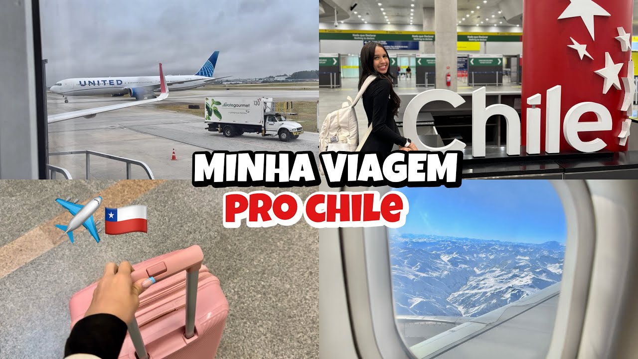 VLOG: MINHA VIAGEM PARA O CHILE| aeroporto| minha chegada| vi a neve🥺❄️✈️🇨🇱