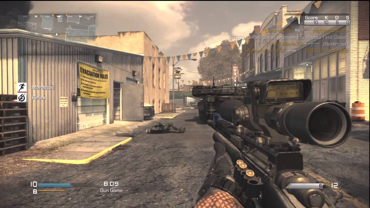 COD Ghosts: Gun Game on Warhawk Multiplayer  *SICK Throwing Knife ACROSS MAP FOR GWK