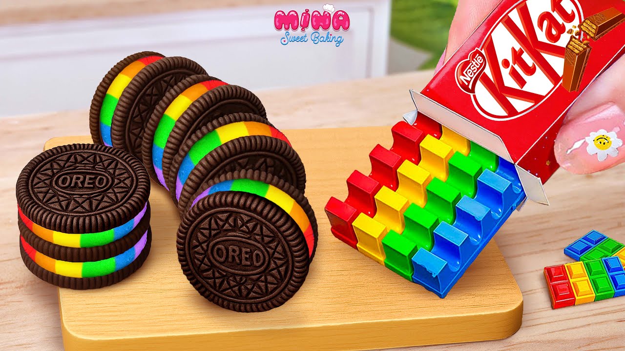 🍰Amazing Rainbow KitKat vs Oreo Cake Ideas🍰Satisfying Mini Chocolate Cake Recipe | Mina Sweet Baking