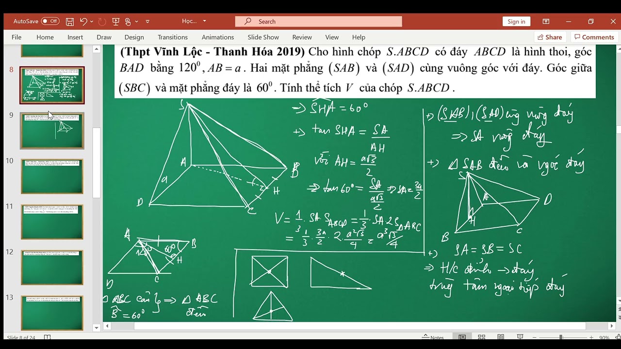 Luyện tập hình học không gian - P1