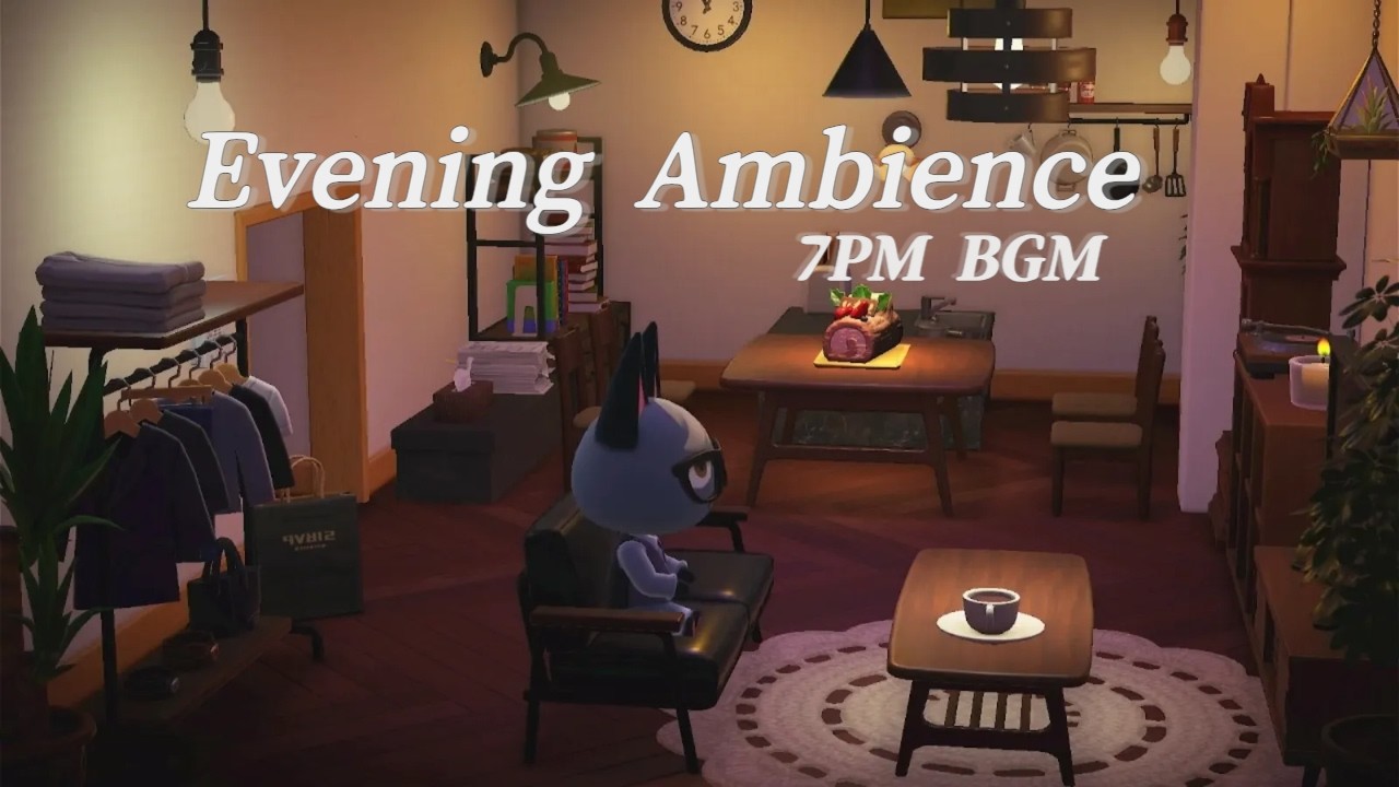 동숲 ASMR | 저녁 7시, 잭슨의 집에서 🌙 | 7 PM BGM 🎧 | cozy ambience | あつ森 癒しBGM