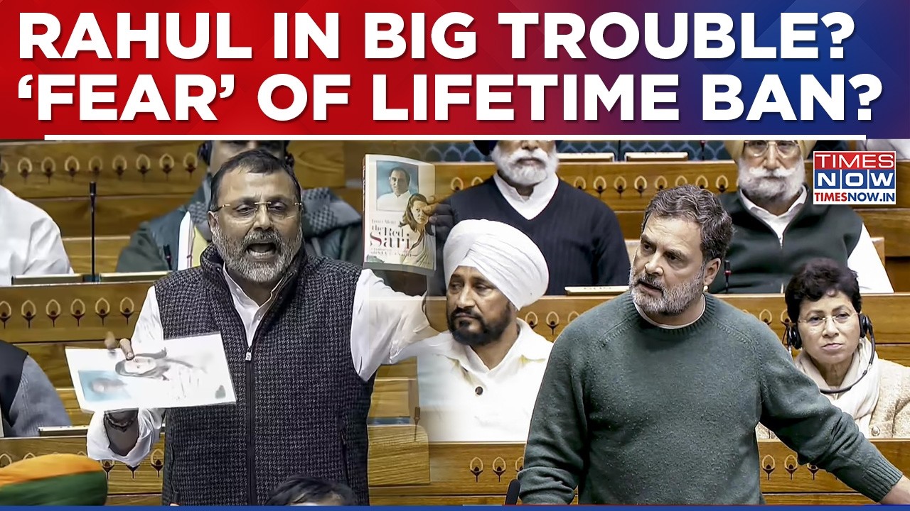 Rahul Gandhi Faces Motion Of Expulsion, Nishikant Dubey Files Notice To Terminate LoP's Membership?