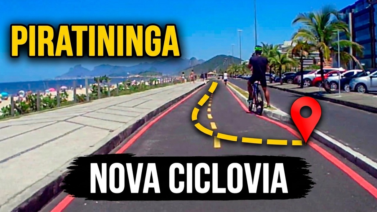 Ciclovia da Orla da Praia de Piratininga em Niterói - Rio de Janeiro | Brasil