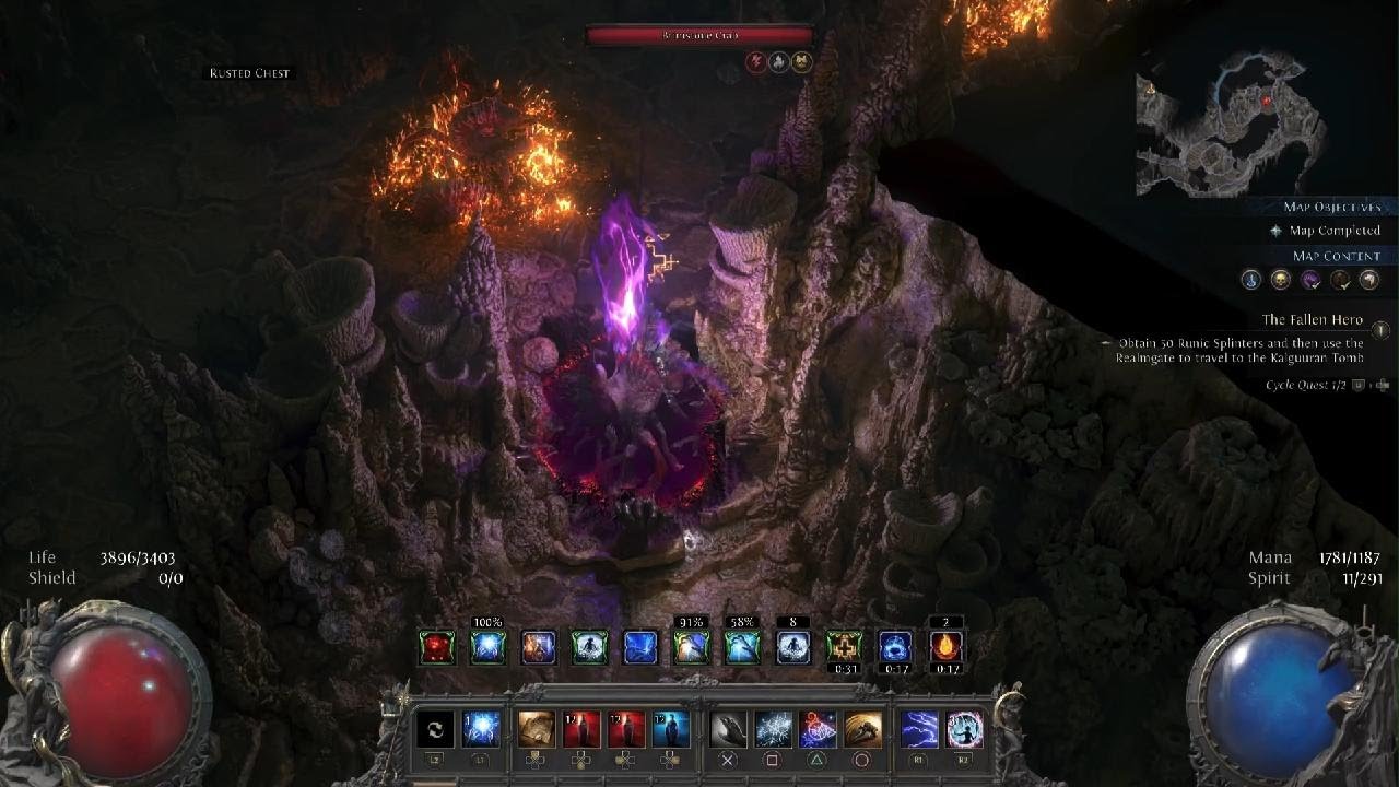 Path of Exile 2: Blood Mage - Gorian Boss (Bloodwood Map) | Cast on Crit + Cast on Elemental Build