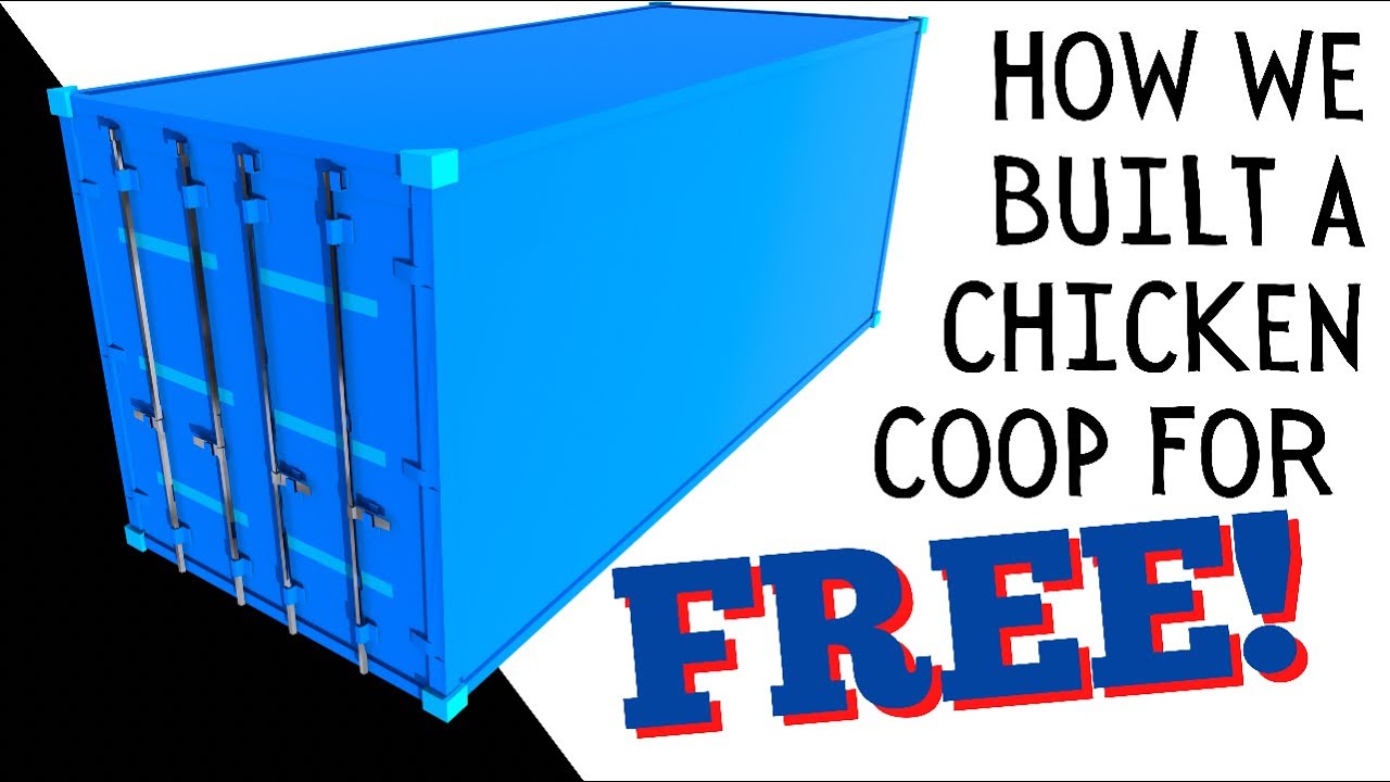 When #SHTF - be resourceful!  Shipping container turned  chicken coop