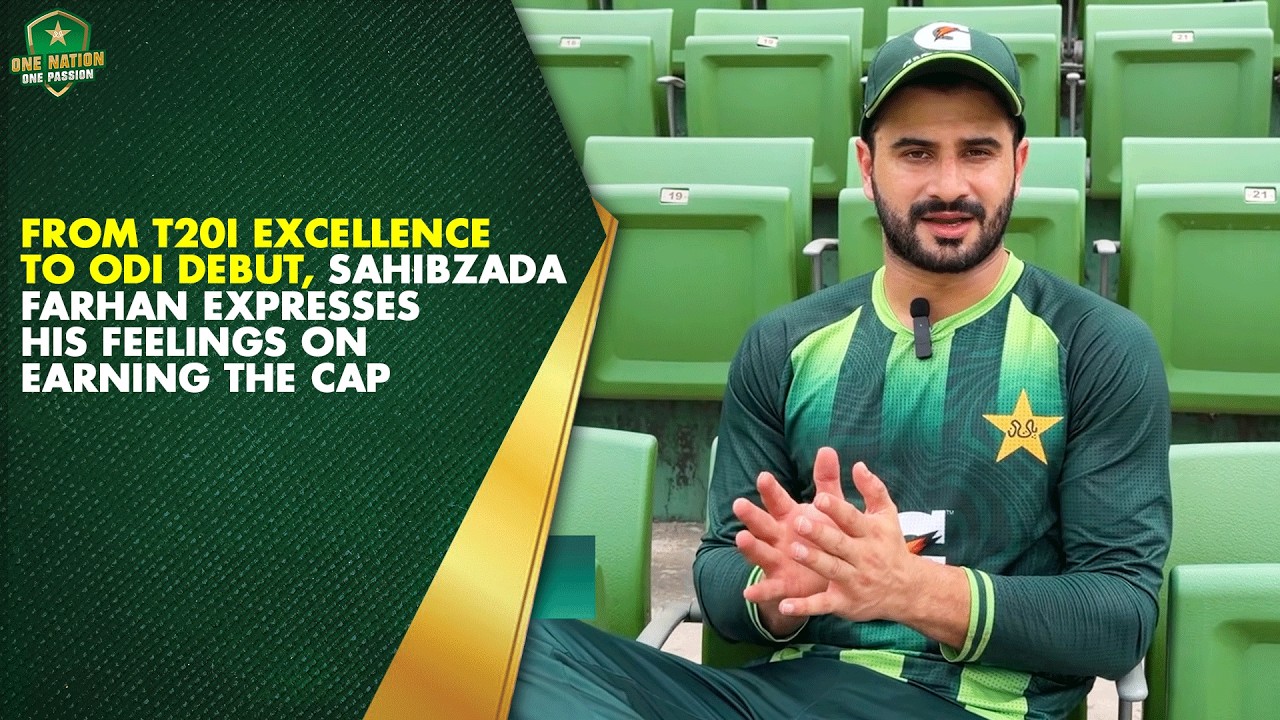 From T20I Excellence to ODI Debut, Sahibzada Farhan expresses his feelings on earning the cap