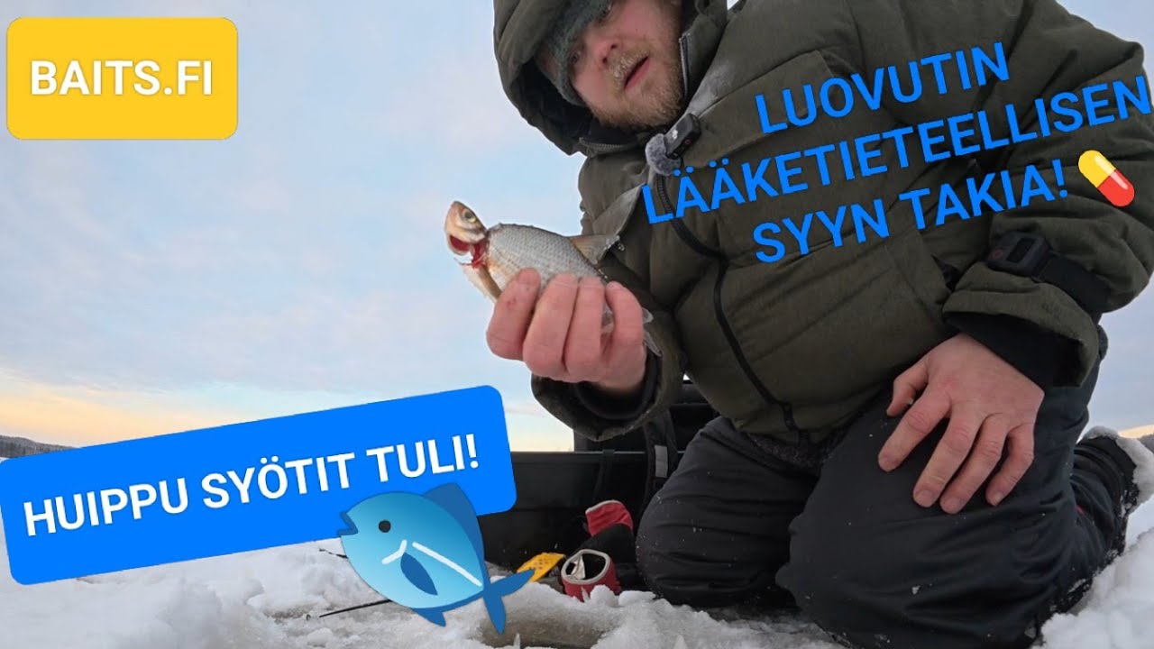 Nyt oli pakko luovuttaa mateen pilkint&auml; kesken kaiken!#pilkkiminen#ahven#talvikalastus#made#pasuri