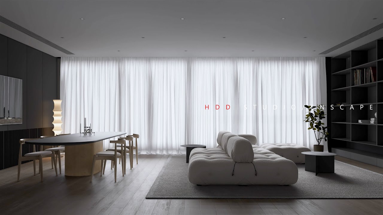HDD STUDIO┃Modern minimalist restaurant with no main lights