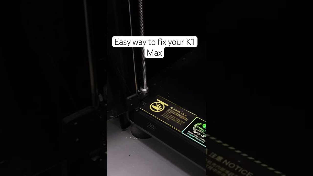Выровняйте платформу вашего K1 с помощью этого простого трюка #3dprinting #crealityk1