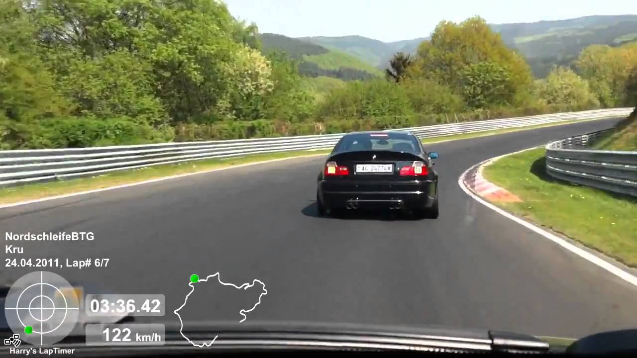 Mini Cooper S R53 Works vs M3 E46 Nordschleife 24.4.2011