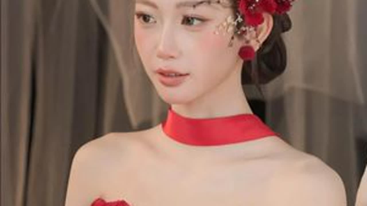 化妆师必学的后低盘真假发斜接造型教学、 #新娘造型教程  #发型教程  #后低盘晨袍国风造型  #低盘造型