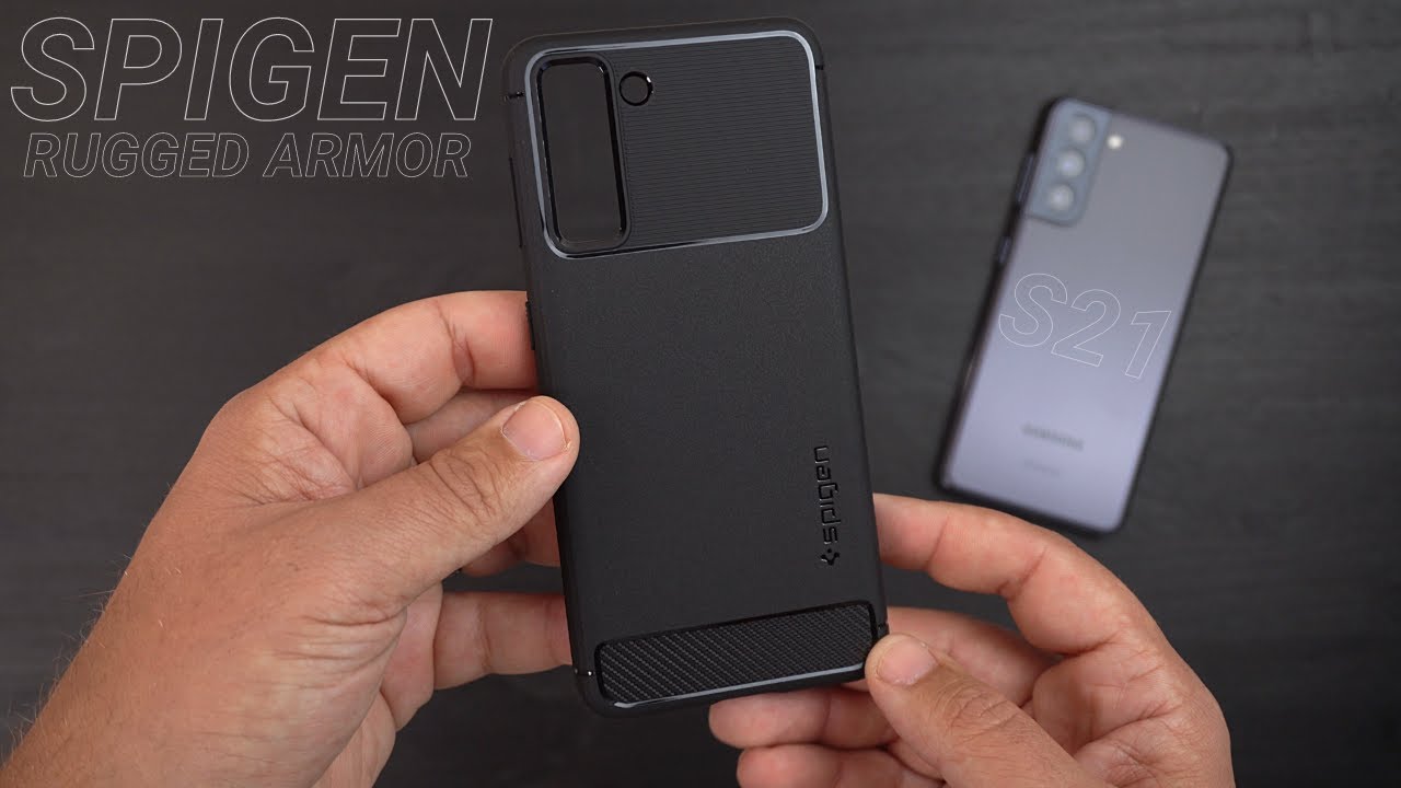 Samsung Galaxy S21 Case - Spigen Rugged Armor! Slim and Tough!
