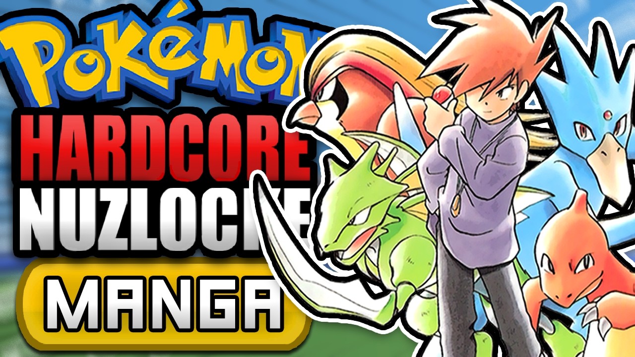 Can I Beat Pok&eacute;mon FireRed with Blue's MANGA Team? (Hardcore Nuzlocke Challenge)