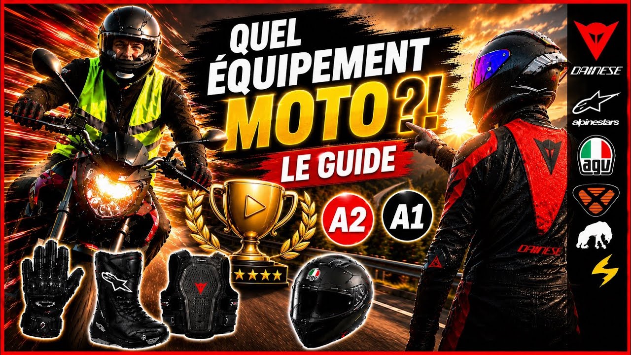 QUEL &Eacute;QUIPEMENT MOTO CHOISIR POUR D&Eacute;BUTER LE PERMIS A2/A1 EN 2026 ? 🤔