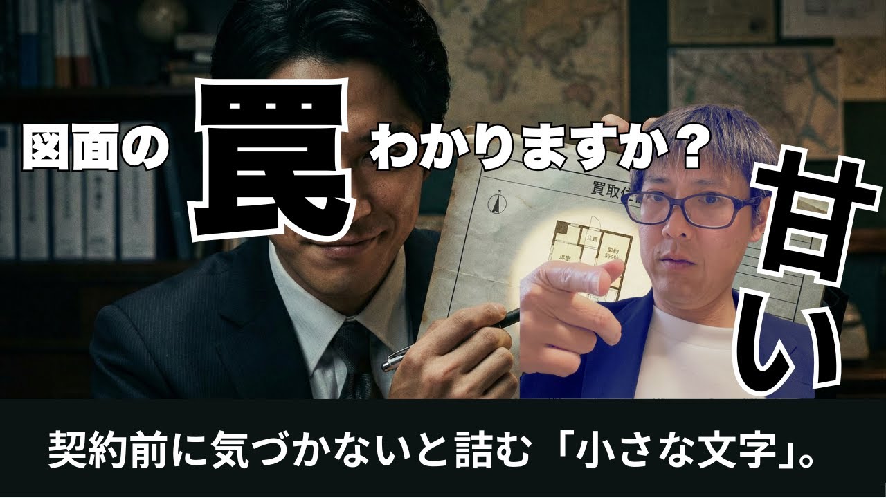 その申込、ちょっと待った。図面の「端っこ」を読まないと、将来損します。