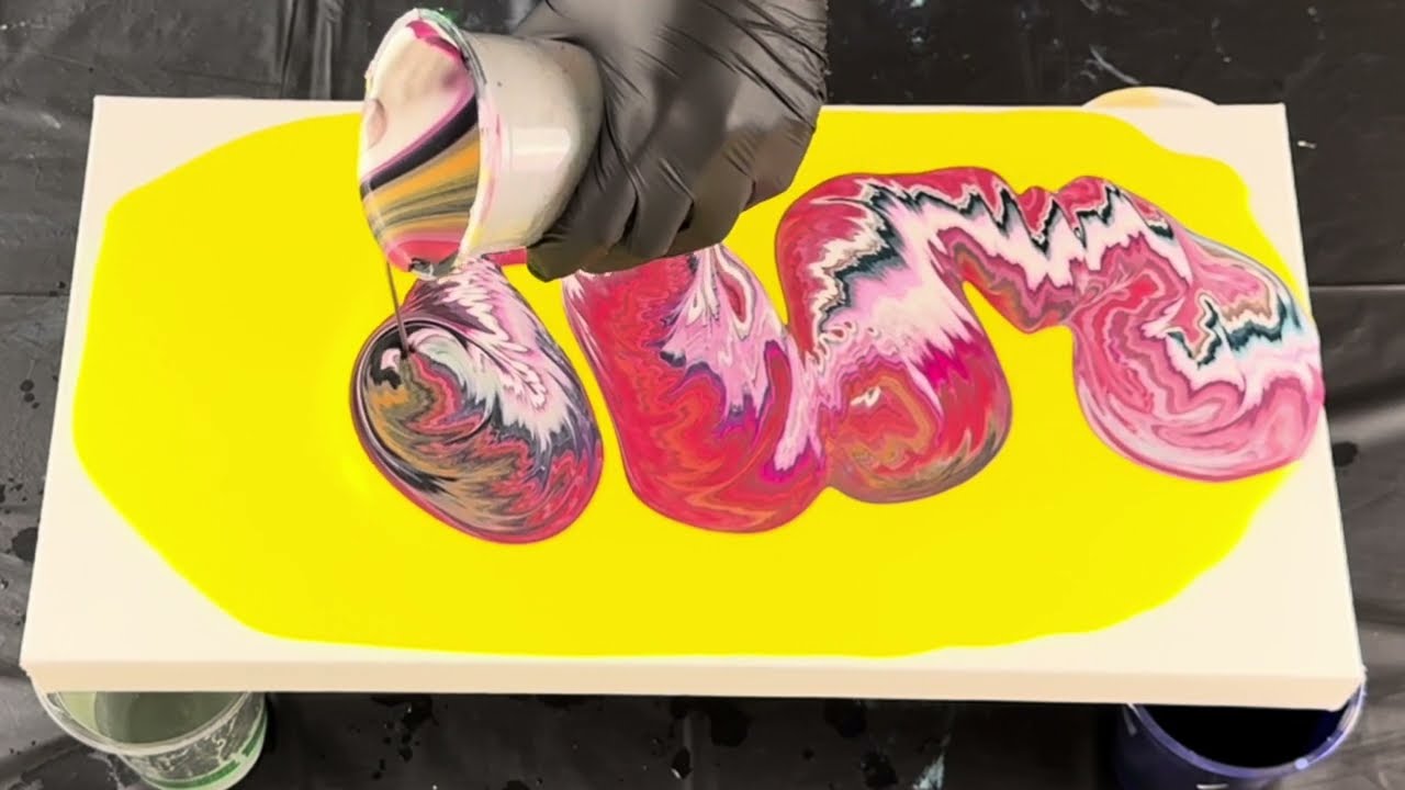 I Finally Poured this Cup Layering Experiment! Fluid Art