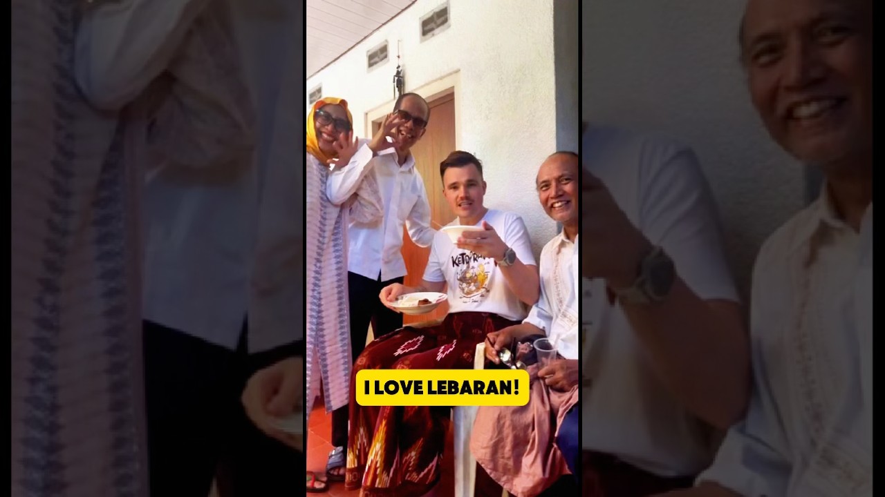I experience Eid hospitality in Indonesia 🇮🇩 #bandung #indonesia #jakarta #lebaran #eid #ketupat