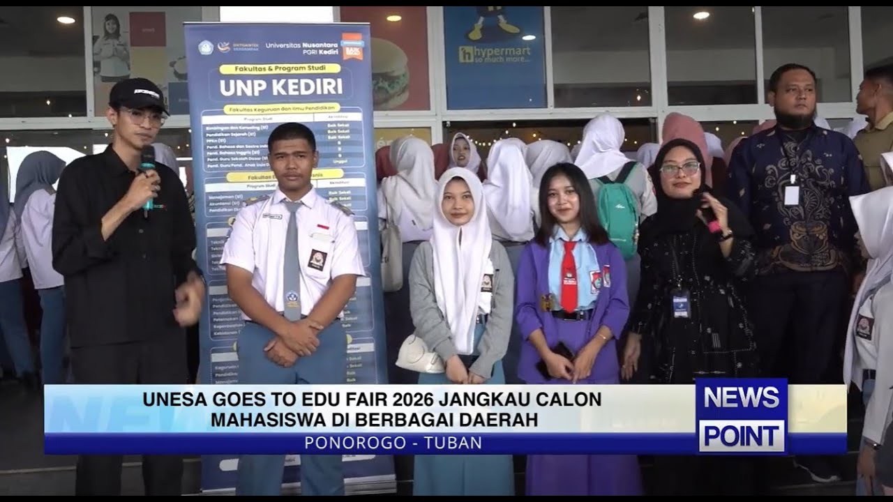UNESA GOES TO EDU FAIR 2026 JANGKAU CALON MAHASISWA DI BERBAGAI DAERAH - NEWSPOINT