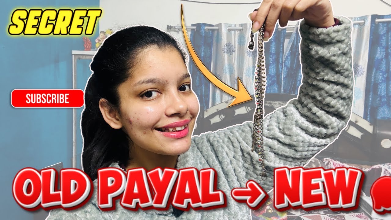 Purani Silver Payal Ko Chamkane Ka Secret 😱 | Sirf 3 Cheezon Se