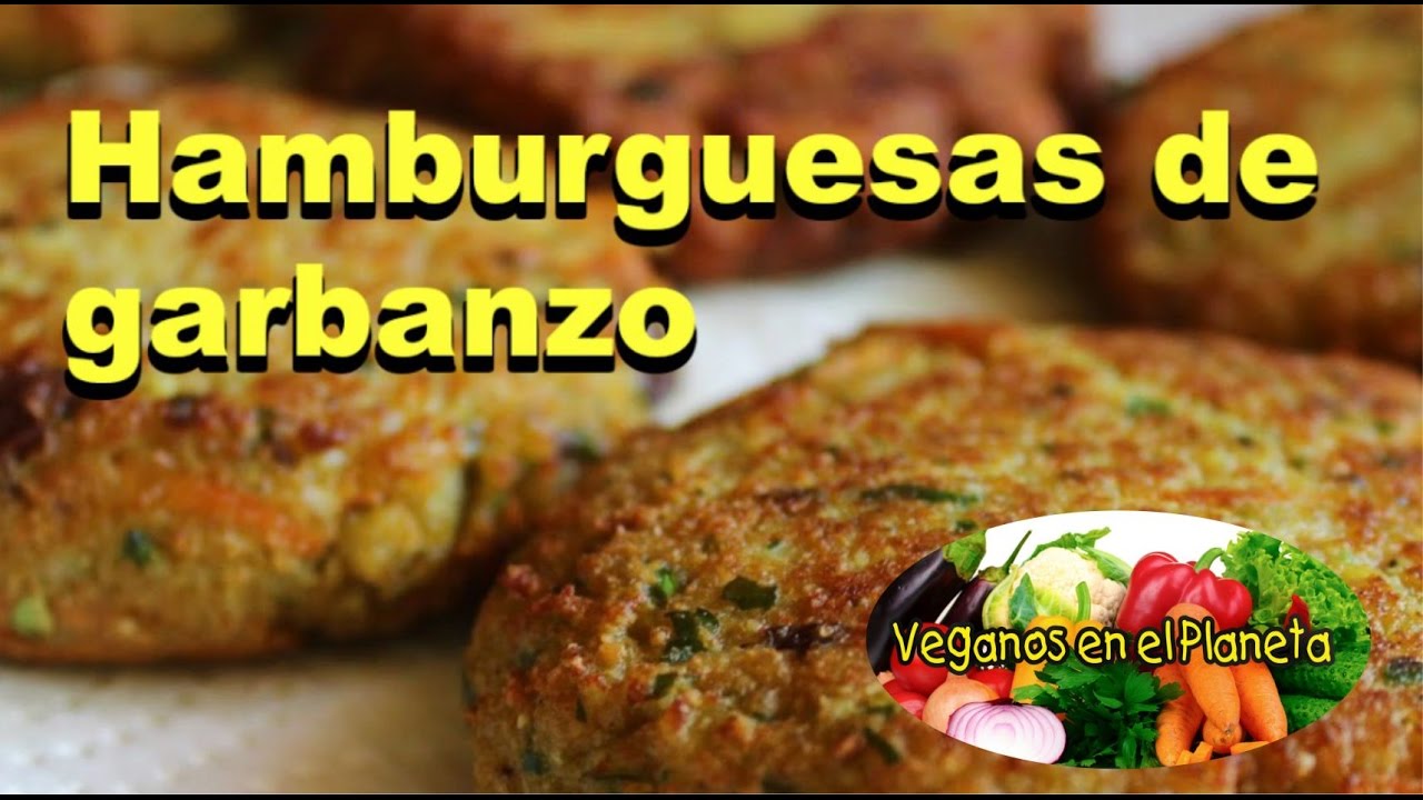 Hamburguesas de garbanzo 100% veganas