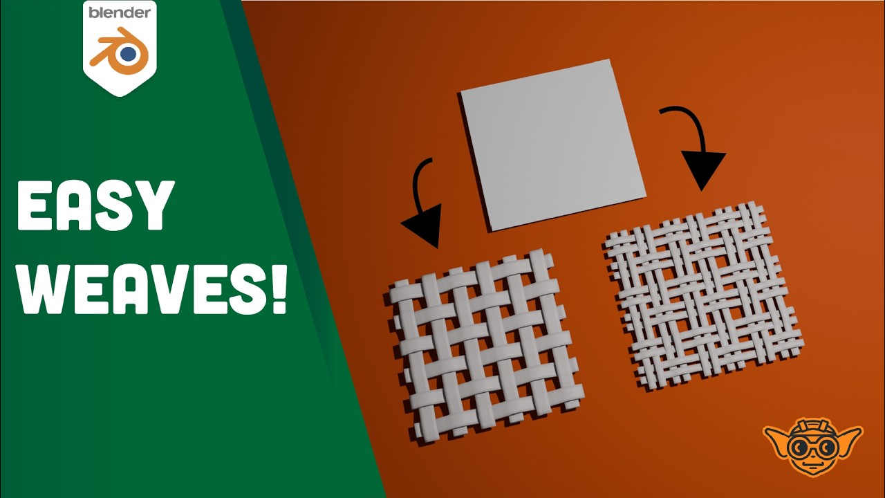 How to easily create complex weave patterns in Blender (Easy Tutorial)