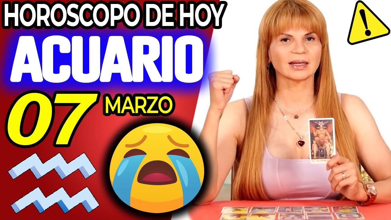 ACUARIO ♒😖PREPARATE PARA LLORAR CON ESTO😭 Horóscopo De Hoy 7 De Marzo 2026 | Mhoni Vidente