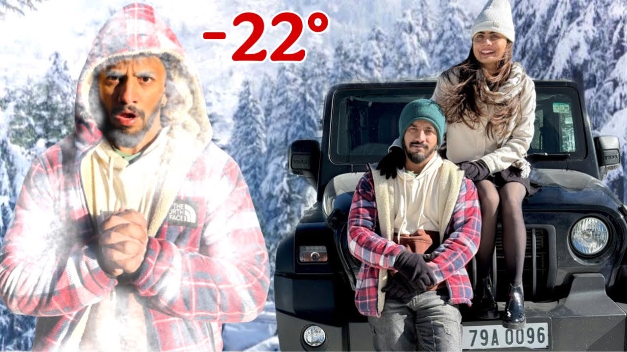 This is not a Manali | -22° 🥶 | Madhu Gowda #madhugowda #nikhilnisha