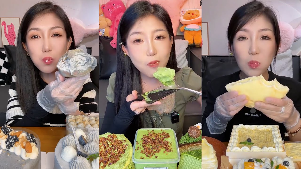 ASMR MUKBANG – MUKBANG SOUND – MATCHA & MOCHI DESSERTS