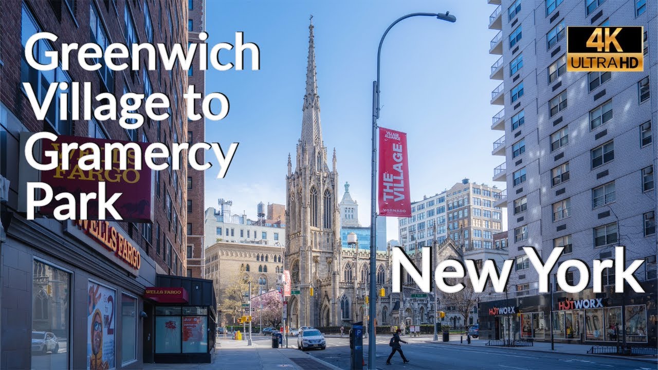 New York City Walking Tour [4K] : Greenwich Village to Gramercy Park