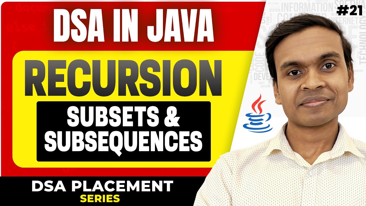 Subsets & Subsequences Using Recursion | Power Set | LeetCode 78 | DSA in Java Full Course #21