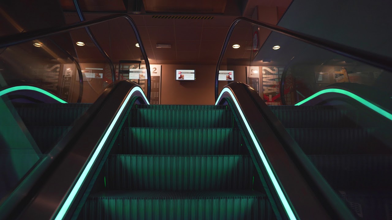 The Netherlands, ibis HOTELS Amsterdam Airport, 3X escalator - going up to breafast area