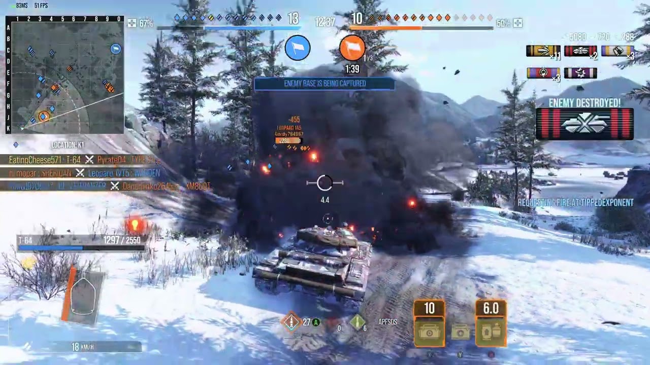 World of Tanks Console T-64 6 Kills (M) (Cold War)