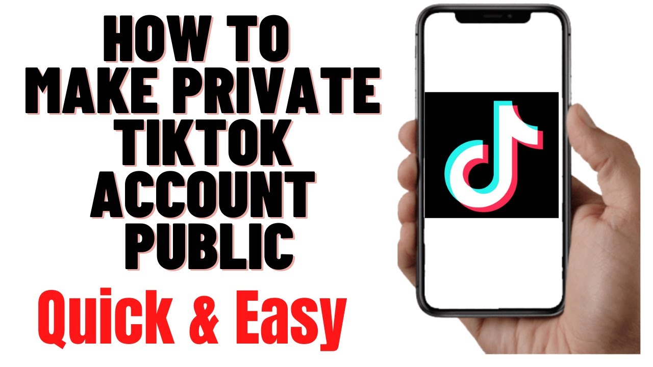 HOW TO MAKE PRIVATE TIKTOK ACCOUNT PUBLIC