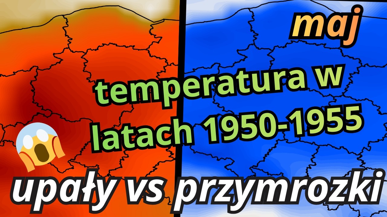 Rekonstrukcja temperatur w Polsce. Porównanie lat 1950-1955 [ECMWF ERA5]