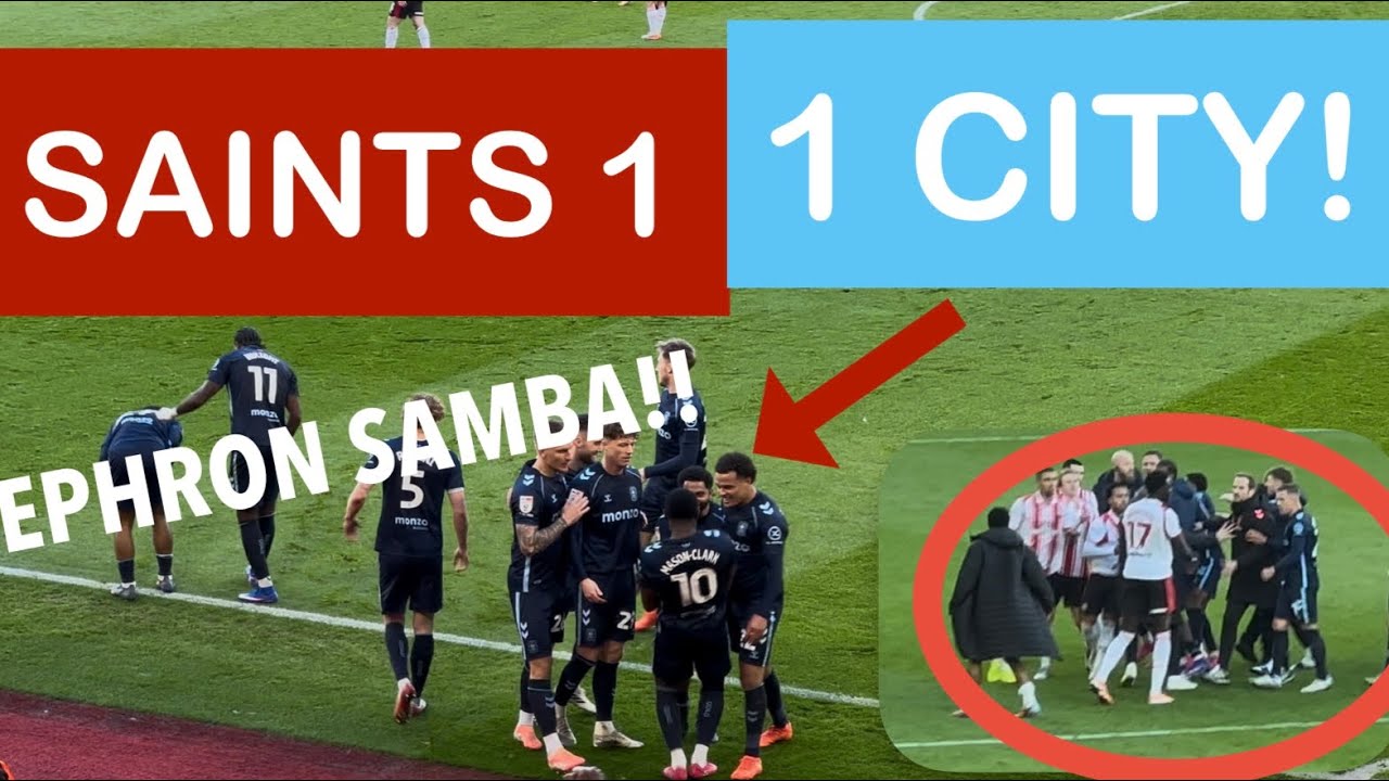 Samba Celebrations & Red Card Drama | Southampton 1–1 Coventry City