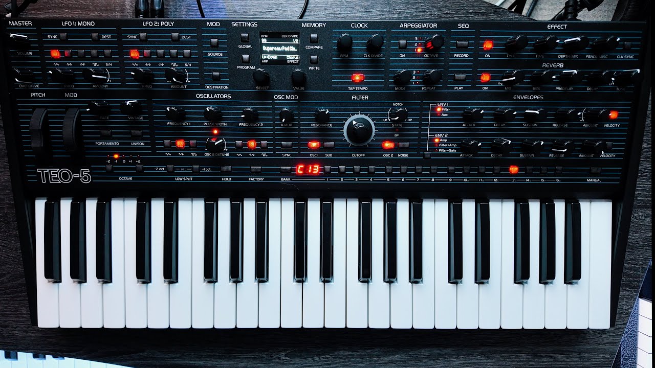 Oberheim TEO-5 Custom Patches (Miles Away Vol 2) // Sound Demo No Talking
