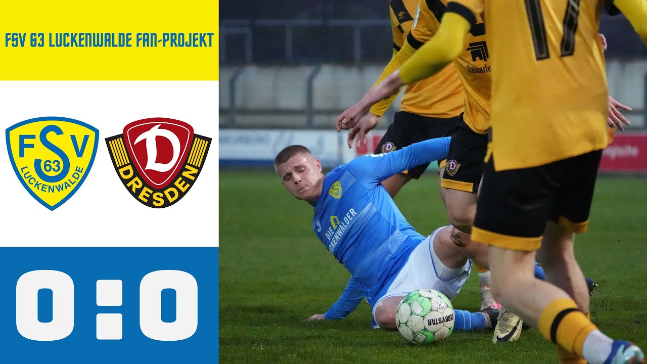 0:0 Unentschieden im Test gegen Dynamos U19 | FSV vs. SG Dynamo Dresden U19 | Freitag 22.03.2024