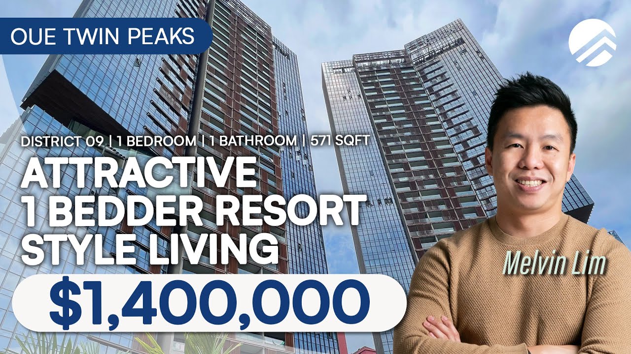 Продано PLB | OUE Twin Peaks — тур по дому с 1 спальней площадью 571 кв. фут в районе Орчард | Ме...