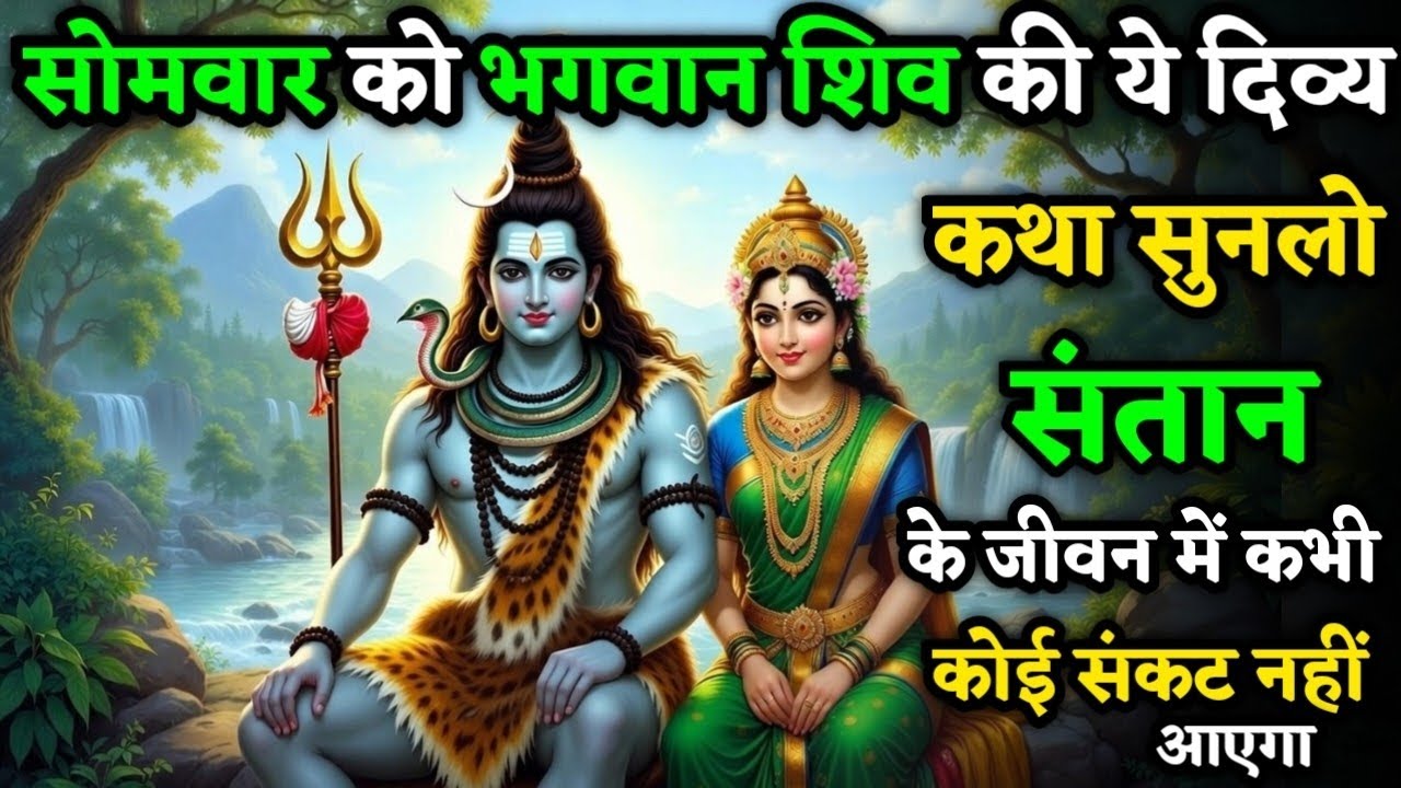 सोमवार को भगवान शिव की ये कथा सुन लो संतान के जीवन में कभी कोई संकट नहीं आएगा| Somvar Vrat Katha 