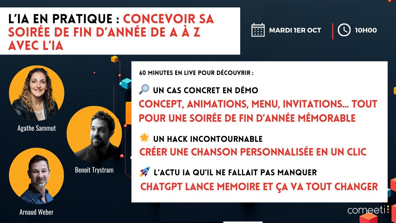 L IA EN PRATIQUE - Concevoir sa soirée de fin d année de A à Z avec l IA #Ep4