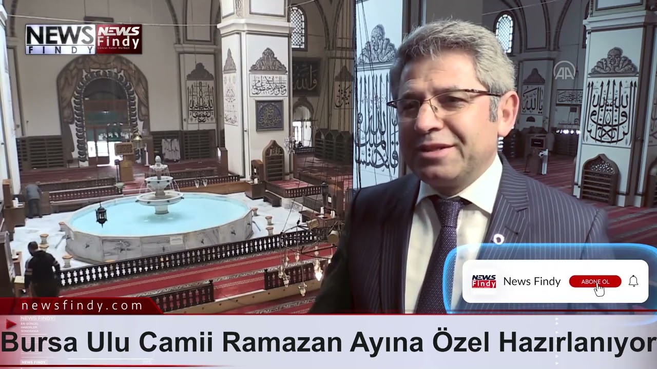 Bursa Ulu Camii Ramazan Ayına Özel Hazırlanıyor