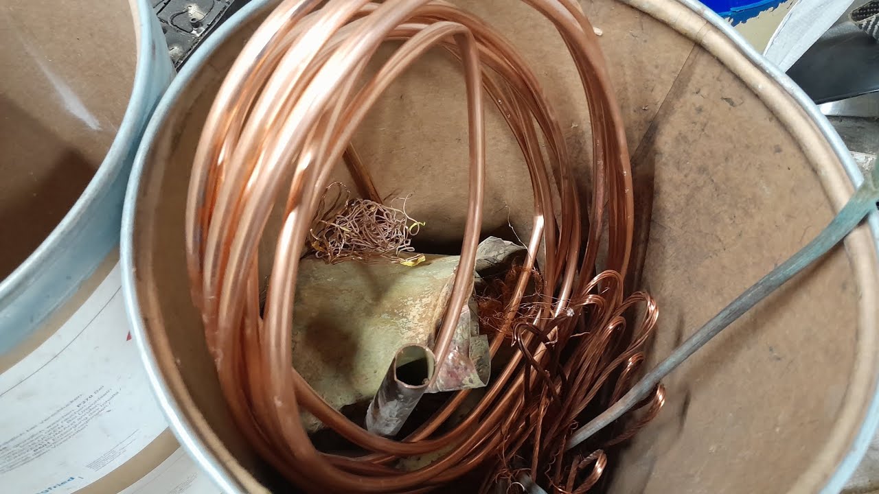 Copper is getting so hard to get any more of scrap