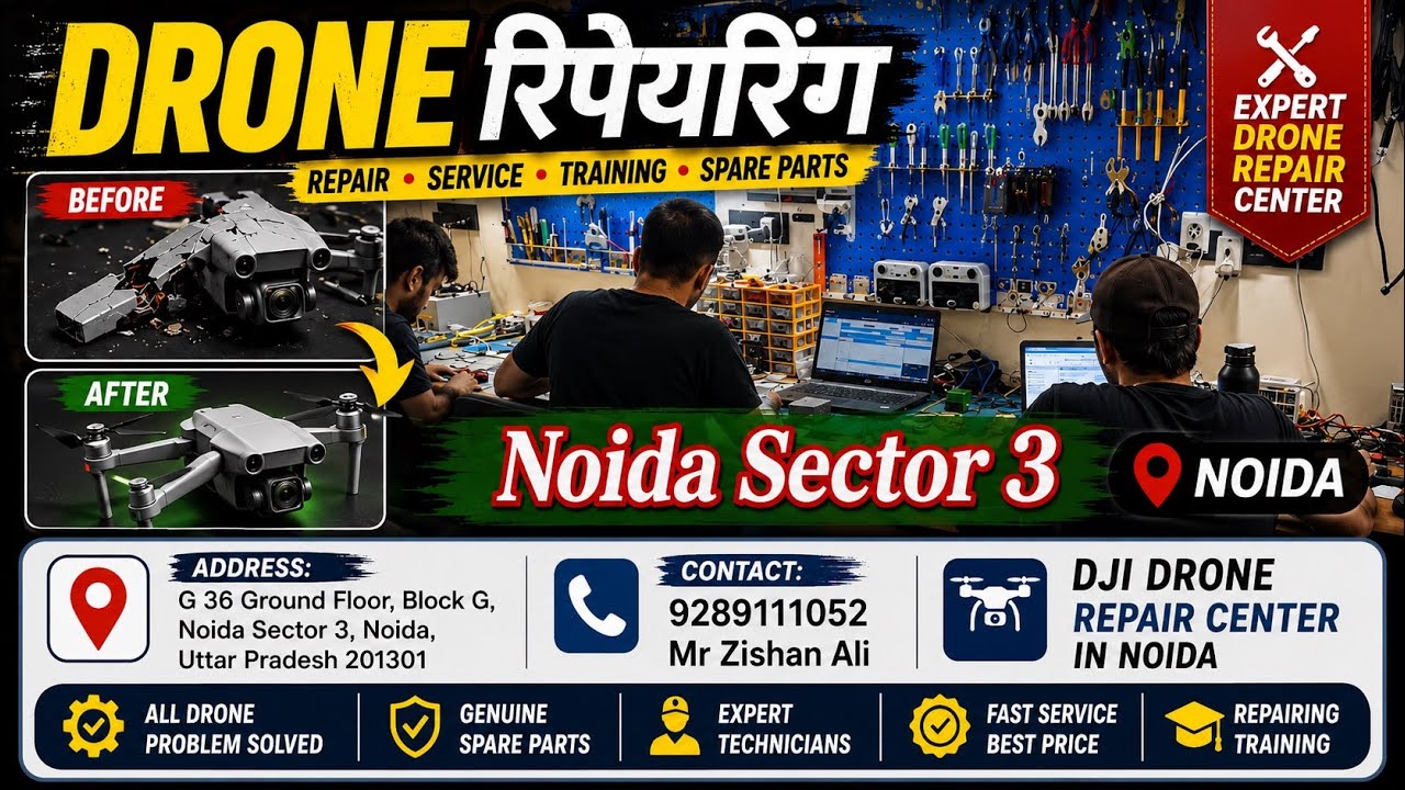 Best DJI Drone Repair Service in Delhi NCR | DJI MINI 4 pro Crashed & Repaired