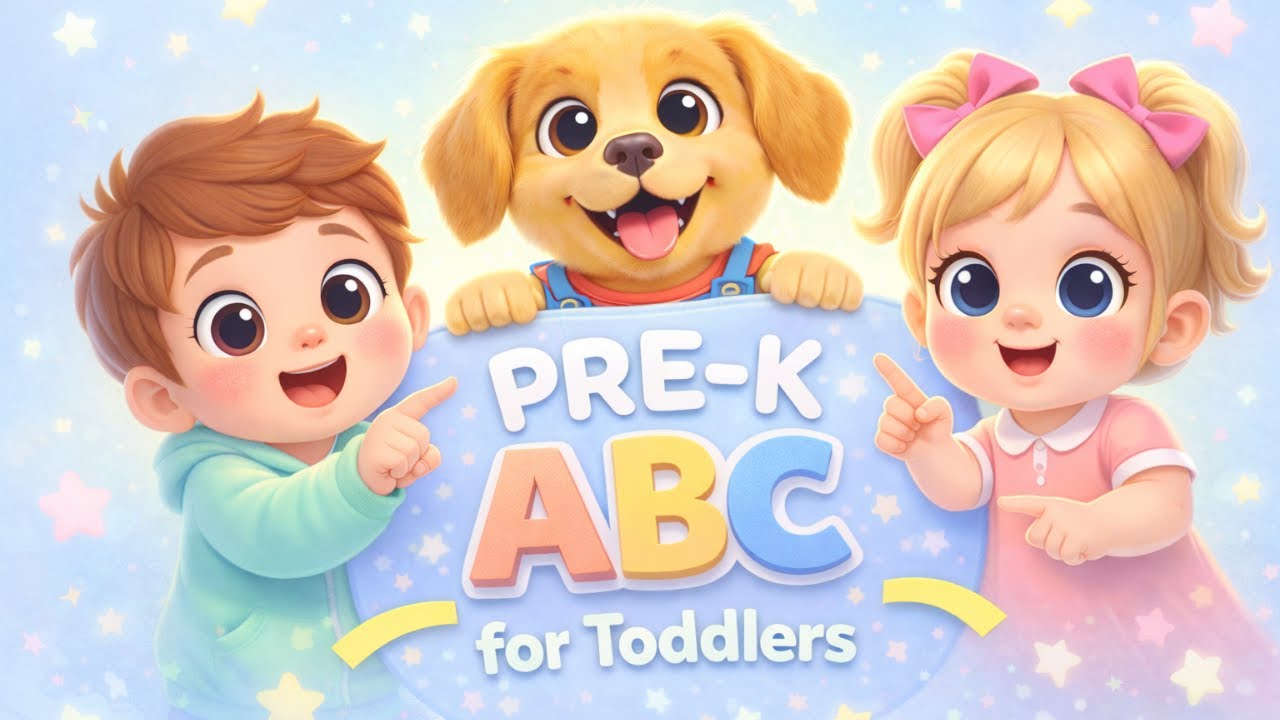 PRE-K ABC for Toddlers 🌈  My First ABC Song 🍼 | Perfect for Babies