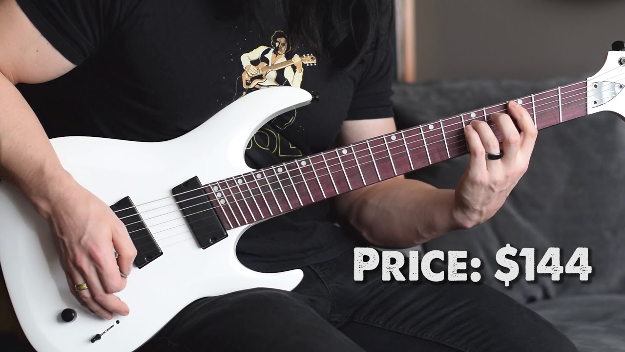 Playing the Cheapest Fanned Fret guitar - Quick Test