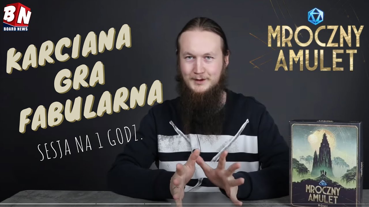 Karciana Gra Fabularna │ Mroczny Amulet │Sesja RPG w 1h bez Mistrza Gry