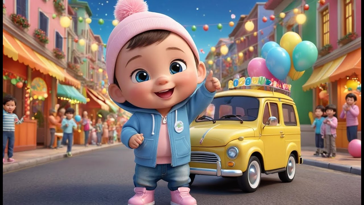Colorful Van New Year Parade | Fun Action & Learning Video for Toddlers