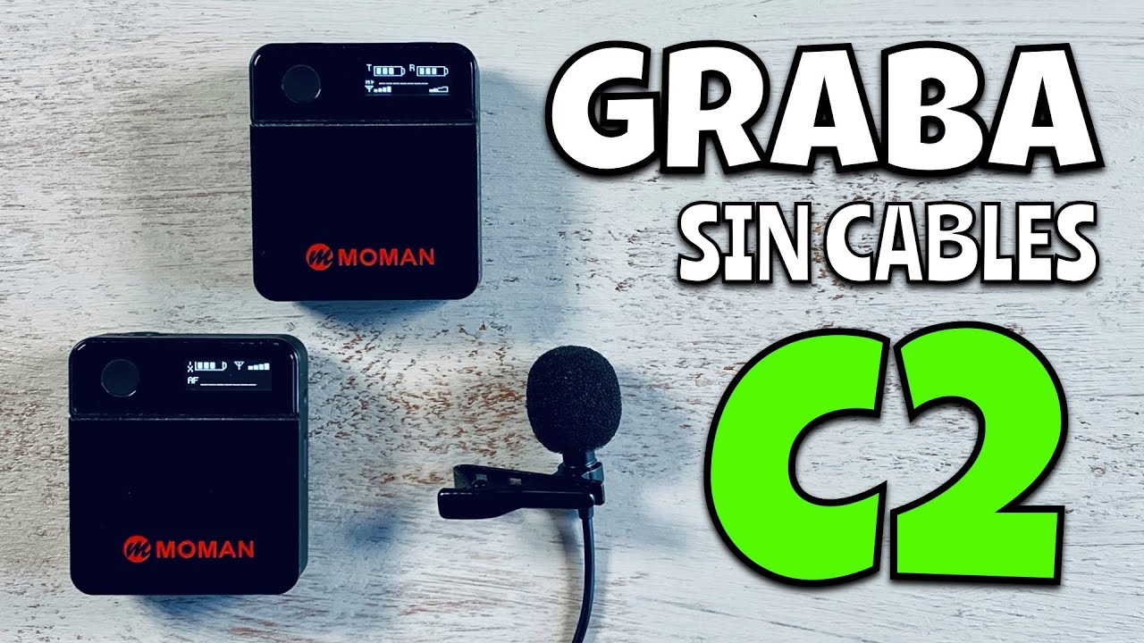 Con el MICR&Oacute;FONO INALAMBRICO moman C2 puedes GRABAR tus podcast y v&iacute;deos con una TOTAL COMODIDAD