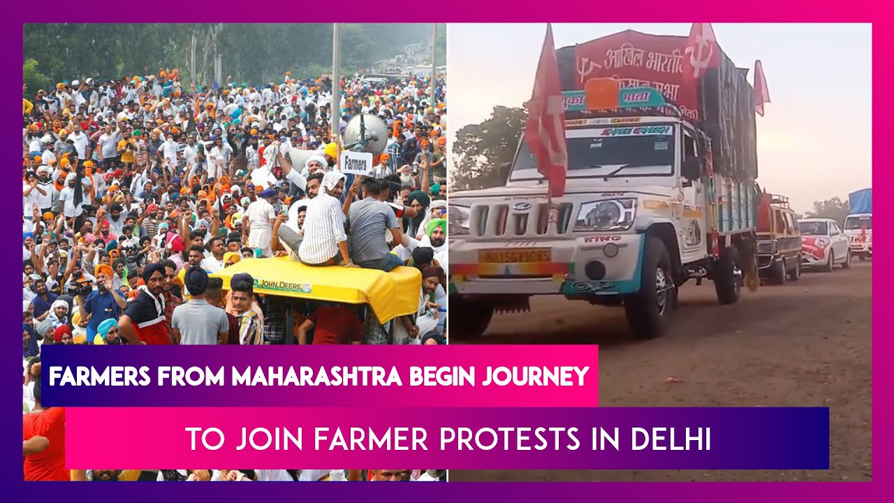 Farmers From Nashik, Maharashtra Begin Journey To Join Farmer Protests In Delhi