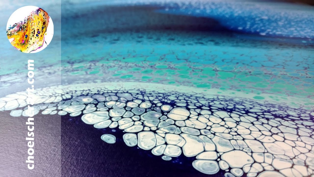 🌊SOLD Acrylic Pour Swipe Demonstrationn Tutorial Fluid Art How To 